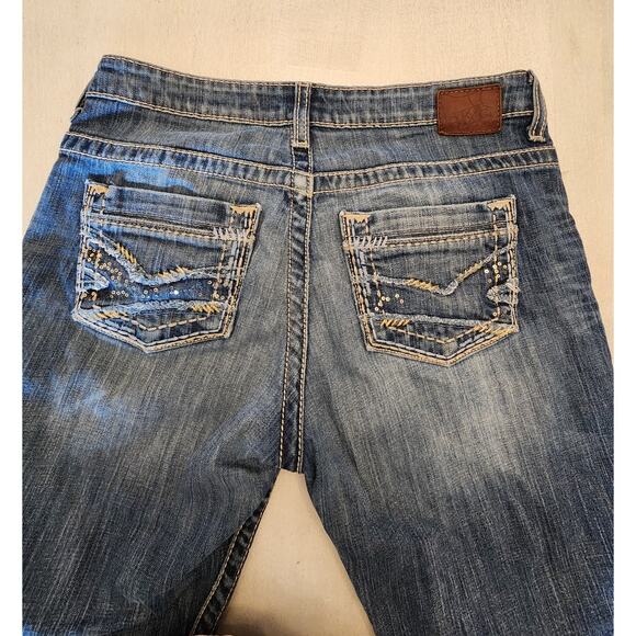 BKE Denim Women's Bootcut Payton Size 29 Embroidery Sequin - Picture 14 of 15
